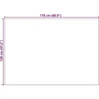 vidaXL Binnen kleed SIROLO Crèmekleurig 120 x 170 cm Polyester