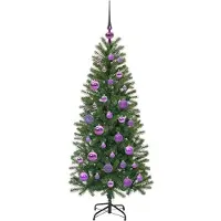 vidaXL Kunstkerstboom Groen 120 cm PE en PVC