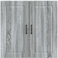 vidaXL Wandkast PORTO, grijs Sonoma, 80 x 31 x 80 cm, houtvezel