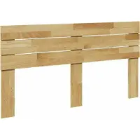 vidaXL Hoofdbord 135 cm massief eikenhout