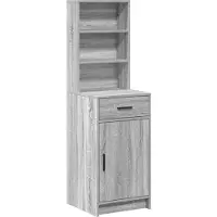 vidaXL Highboard Grijs Sonoma 41 x 40 x 135 cm Bewerkt hout