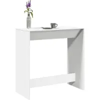 vidaXL Bartafel 102x50x103,5 cm bewerkt hout wit