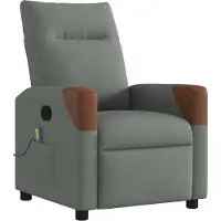 vidaXL Massagestoel Donkergrijze Stof