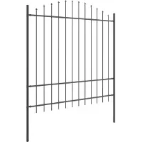 vidaXL Tuinhek WOERDEN 8 pcs 170 x 215 cm Gepoedercoat staal Grijs