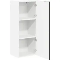 vidaXL Wandkast LUCCA Zwart 40 x 31 x 100 cm Bewerkt hout