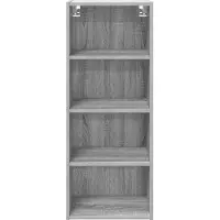 vidaXL Hangkast Grijs Sonoma 40 x 29,5 x 100 cm Bewerkt hout