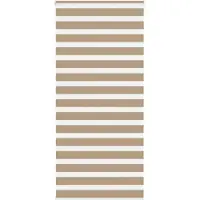 vidaXL Zebra Blind 110x200 cm stofbreedte 105,9 cm polyester zandbruin