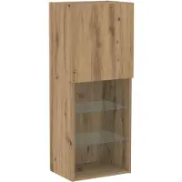 vidaXL Tv-meubelset 40,5 x 30 x 102 cm Artisan Eiken Bewerkt hout