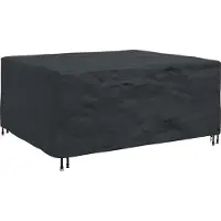 vidaXL Meubelbescherming Effen Zwart 200 x 165 x 80 cm 210D