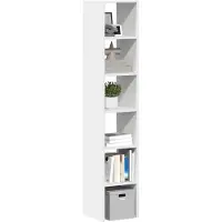 vidaXL Boekenkasten 2 st stapelbaar 30x30x80 cm bewerkt hout wit
