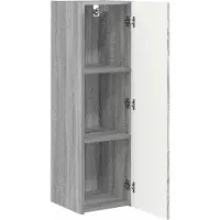 vidaXL TV Wandkast 30 x 31 x 100 cm Grijs Sonoma Bewerkt hout
