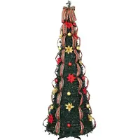 vidaXL Kunstkerstboom met 150 LED met standaard Groen 185 cm PVC