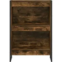 vidaXL Boekenkast 60 x 30 x 86,5 cm Bewerkt hout Rook Eik