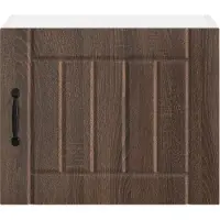 vidaXL Wandkast LUCCA 2 st Bruin eiken Bewerkt hout