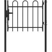 vidaXL Hekpoort BOXTEL 103 x 124,5 cm Gepoedercoat staal Grijs