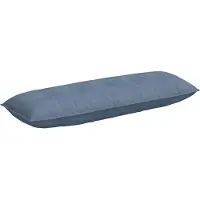 vidaXL Rugkussen Blauw 140 x 50 cm Corduroy stof