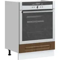 vidaXL Ovenkast Kalmar bewerkt hout bruin eikenkleur