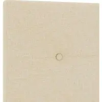 vidaXL LED Hoofdbord met LED-stripverlichting Crème 144 cm Stof