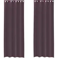 vidaXL Gordijnen voile met doorvoertules 2 st 140x300 cm paars