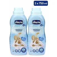 Chicco Sensitive Wasverzachter Sweet Talcum – 0+ Maanden – Geconcentreerde Baby Wasverzachter – Hypoallergeen – 2 x 750 ml