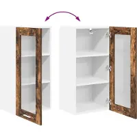 vidaXL Hangkast Rook Eiken 40 x 31 x 80 cm Bewerkt hout