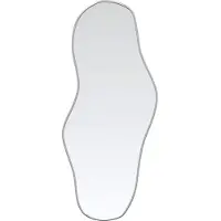 vidaXL Wandspiegel 90x40 cm zilverkleurig