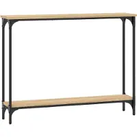 vidaXL Wandtafel 100x22,5x75 cm bewerkt hout sonoma eikenkleurig