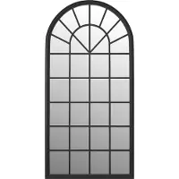 vidaXL Spiegel 90x45 cm ijzer zwart
