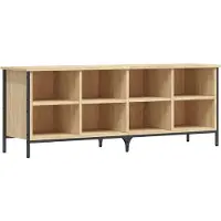 vidaXL Schoenenkast 131x35x50 cm bewerkt hout sonoma eikenkleurig