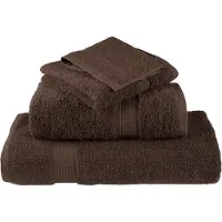 vidaXL Premium washandjes SOLUND 2 stuks bruin 30x30 cm 600 g/m²