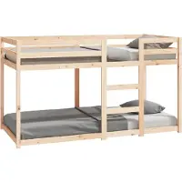 vidaXL Stapelbedframe zonder matras massief grenenhout 90x190 cm