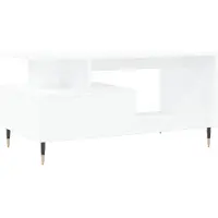 vidaXL Salontafel 90x49x45 cm bewerkt hout wit