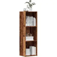 vidaXL Boekenkast 36x30x114 cm bewerkt hout oud houtkleurig