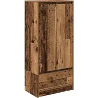 vidaXL Kast met lade 55,5x34x119,5 cm spaanplaat hout oud hout
