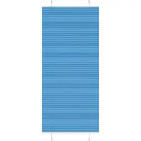 vidaXL Plissé rolgordijn 100x200cm stofbreedte 99,4 cm polyester blauw
