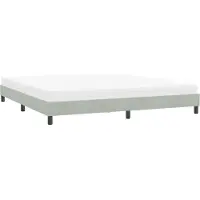 vidaXL Bedframe zonder matras 180x220 cm fluweel lichtgrijs