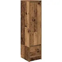 vidaXL Hoge kast 29,5x34x119,5 cm bewerkt hout oud hout