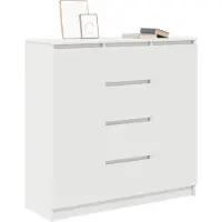vidaXL Dressoir met lades 100,5x35x98,5 cm spaanplaat wit