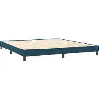 vidaXL Boxspring zonder matras fluweel donkerblauw 200x220 cm