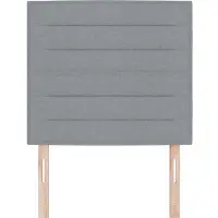 vidaXL Hoofdbord Lichtgrijs 80 cm Stof