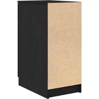 vidaXL Kantoor kast 33 x 50 x 75 cm Bewerkt hout Zwart Eiken