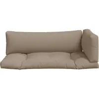 vidaXL Palletkussens 3 st stof taupe