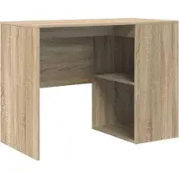 vidaXL Bureau Sonoma Eik Bewerkt hout 102 x 50 x 75 cm