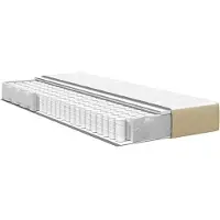 vidaXL Bedmatras met matras Saliegroen 90 x 190 cm Stof