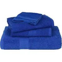 vidaXL Douchehanddoeken FROGN 2 st 70x140 cm 360 g/m² blauw