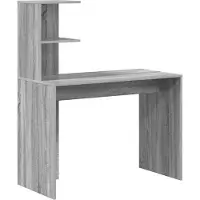 vidaXL Bureau Grijs Sonoma Bewerkt hout 102 x 50 x 124 cm