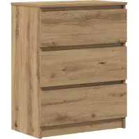vidaXL Dressoir 60x35x76 cm bewerkt hout artisanaal eikenkleur