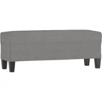 vidaXL Bankje 100x35x41 cm stof donkergrijs