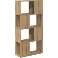 vidaXL Tv-meubelset 60 x 24 x 125,5 cm Bruin Bewerkt hout