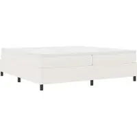 vidaXL Platformbedframe Crème 200 x 200 cm Corduroy stof